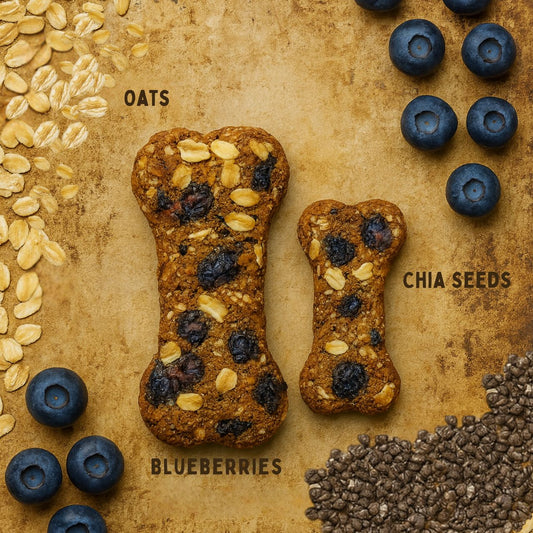 Blueberry Bow-Wow Dog Treats