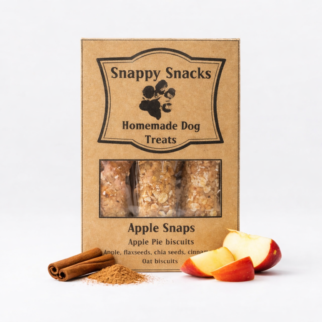 NEW Apple Snaps Dog Biscuits – Apple Pie for Dogs