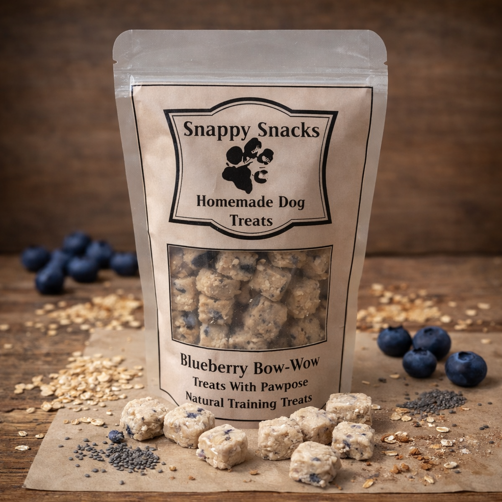 Blueberry Bow-Wow – Natural Training Treats